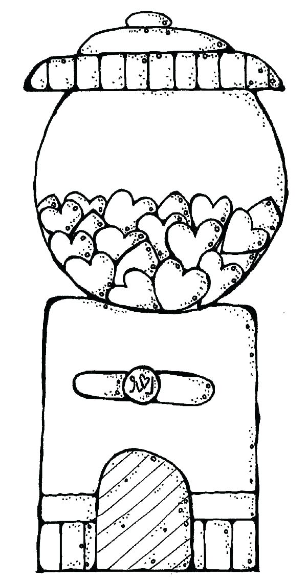 600x1133 Bubble Gum Bubble Coloring Page Bubble Gum Machine Coloring Page