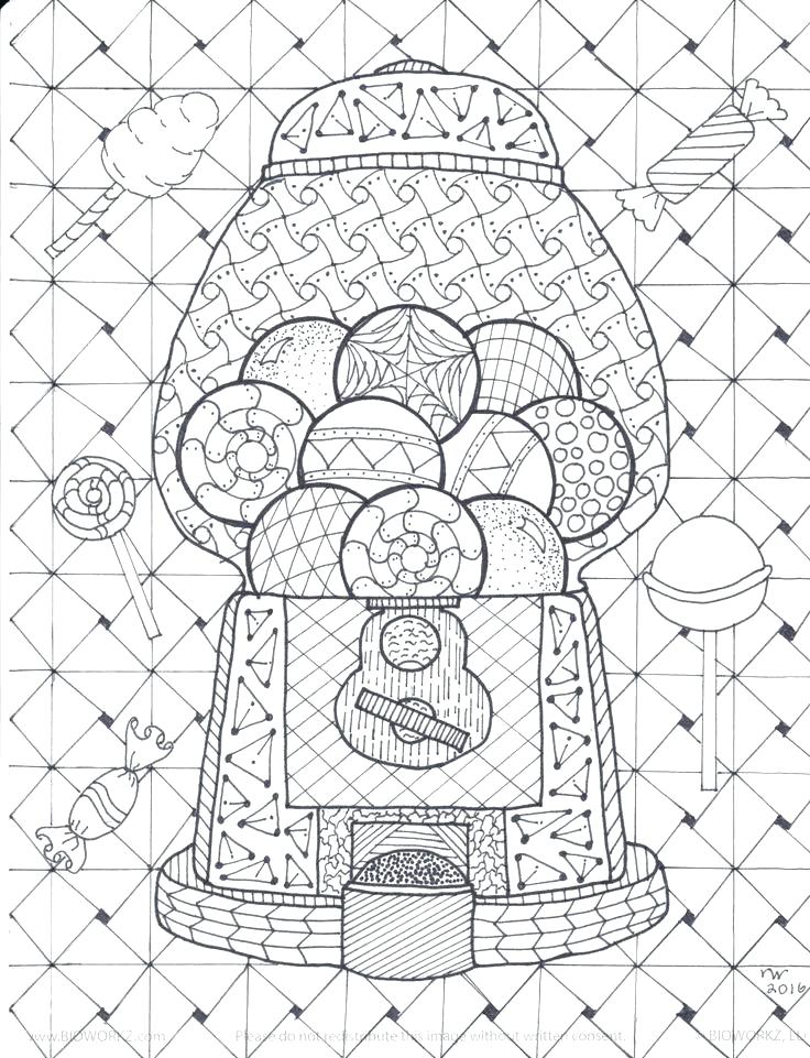 736x961 Mystery Pictures Coloring Pages Machine Coloring Pages Gumball