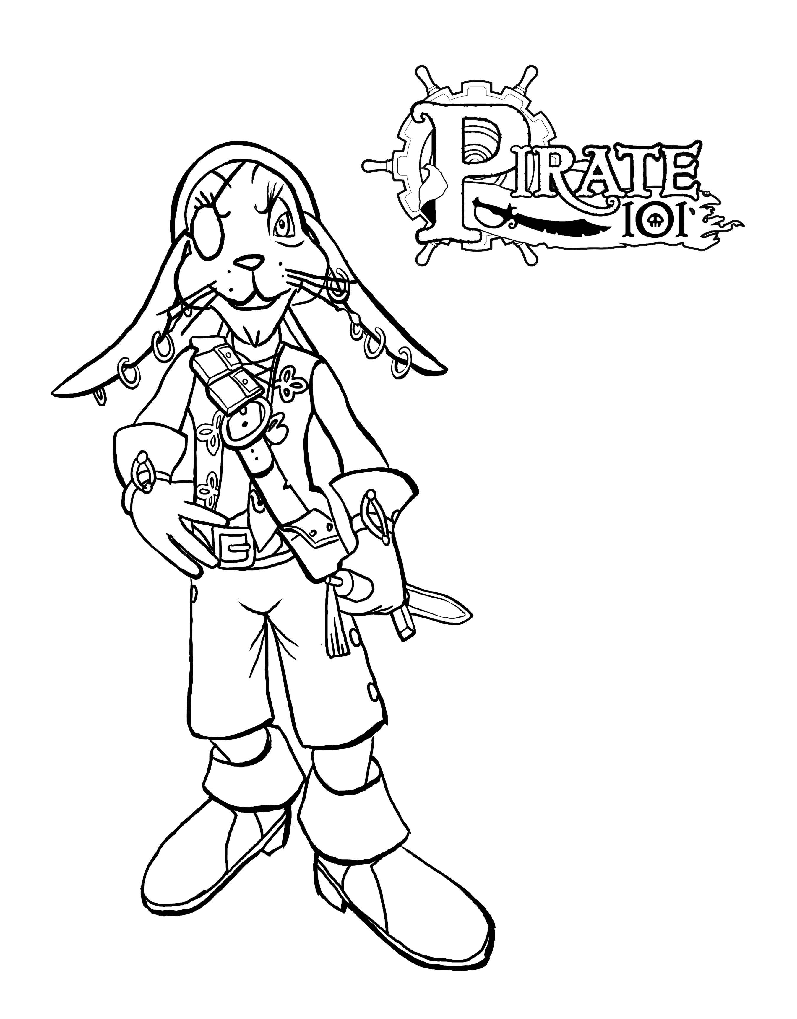 2697x3450 Pirate Coloring Pages Pirate101 Free Online Game