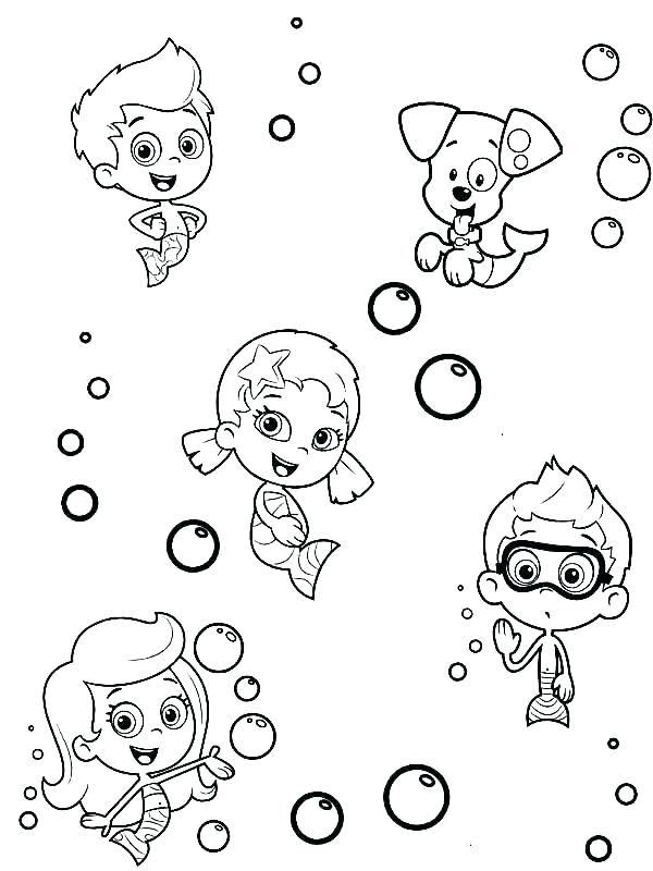600x800 Bubble Guppy Coloring Pages Bubble Guppies Coloring Pages Bubble