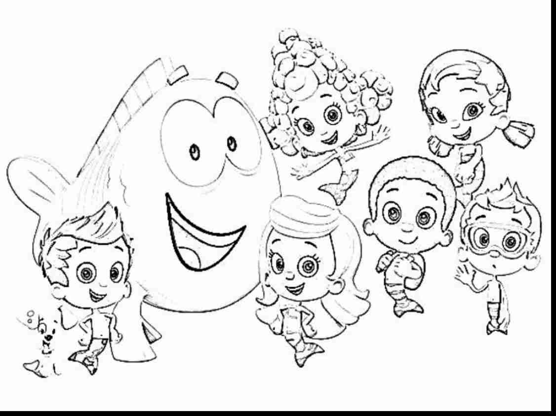 1126x844 Perfect Bubble Guppies Coloring Pages 70 In Picture Page Pleasing