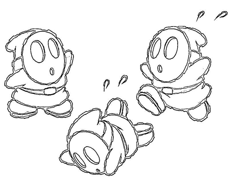 800x667 7 Images Of Mario Shy Guy Coloring Pages