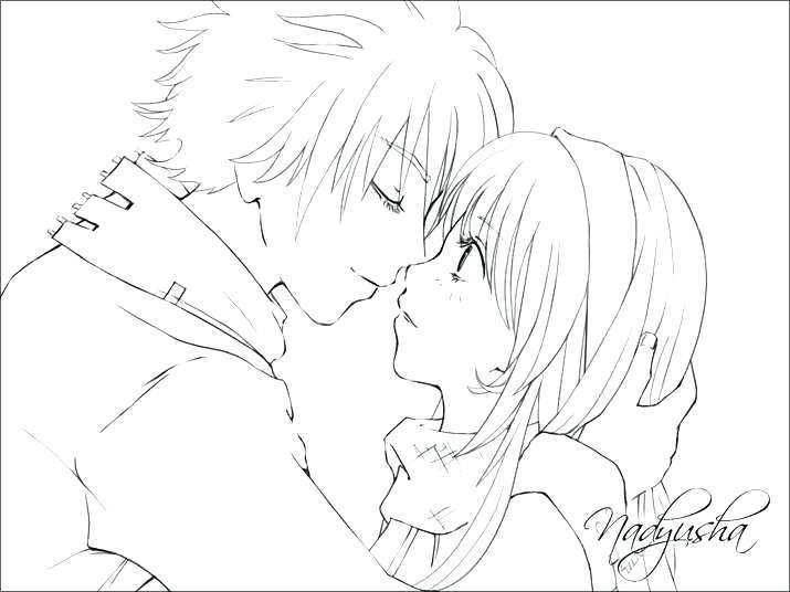 715x536 Anime Guy Coloring Pages
