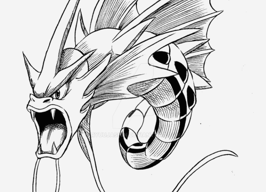 879x635 22 Photo Gyarados Coloring Page Incredible