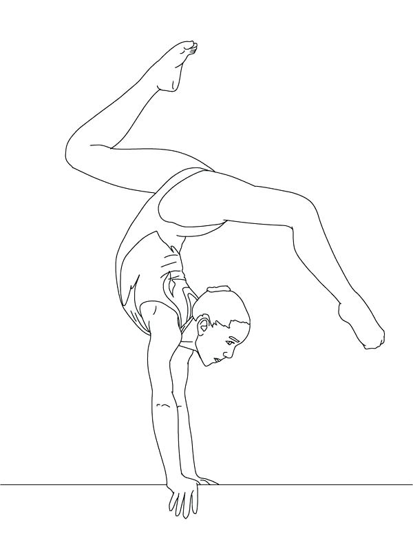 600x775 Gymnastics Bars Coloring Pages Page Gymnastic Artistic