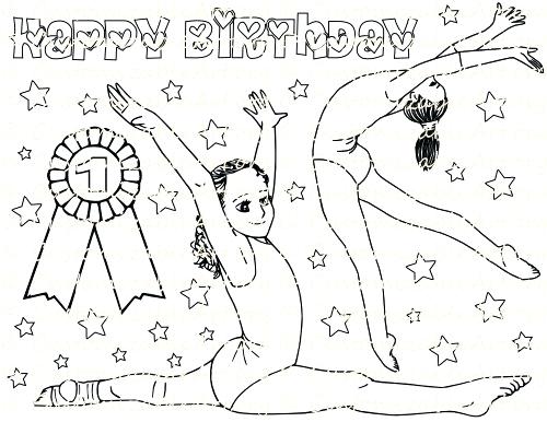 500x386 Gymnastics Coloring Book Perfect Plus Pages Gymnastic With Gym