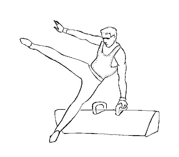 600x525 Gymnastics Coloring Pages Beam Lovely Of Rhythmic Images Pictures