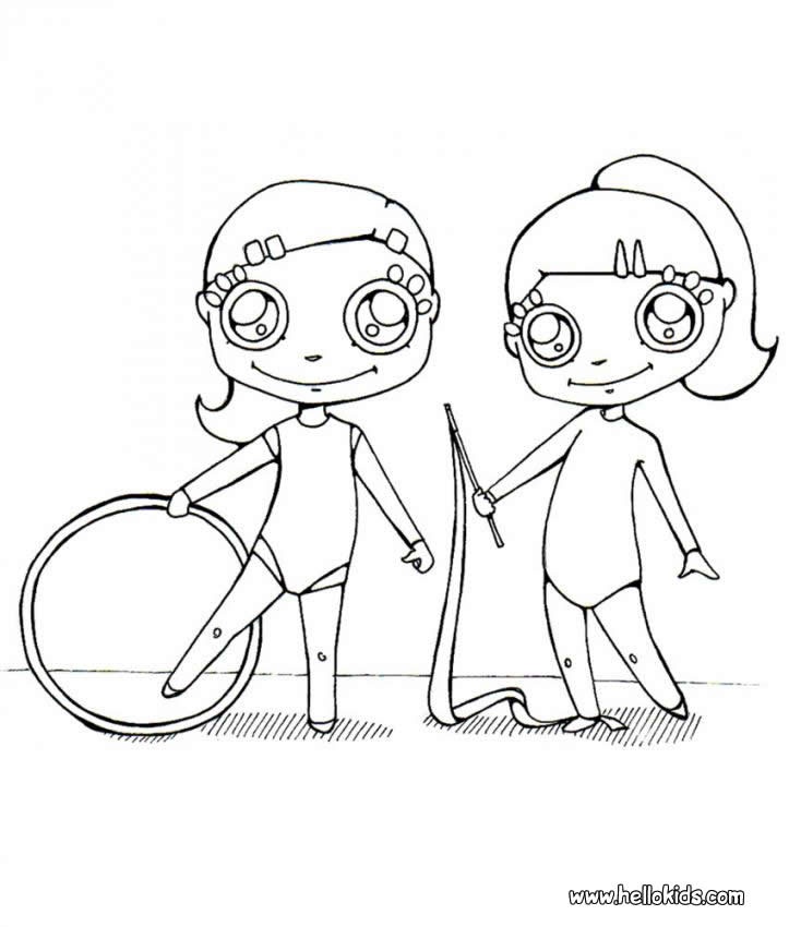 Gymnastics Coloring Pages