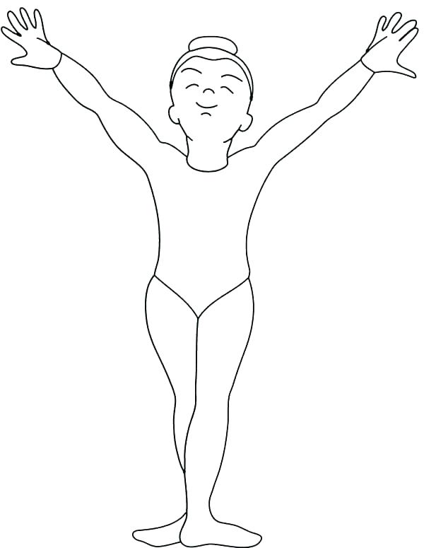 600x775 Printable Gymnastics Coloring Pages Gymnastics G Page Pages