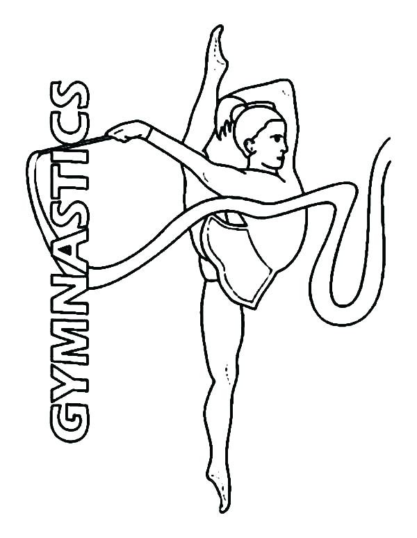 600x774 Gymnast Coloring Pages Gymnastics Gymnastic Coloring Pages