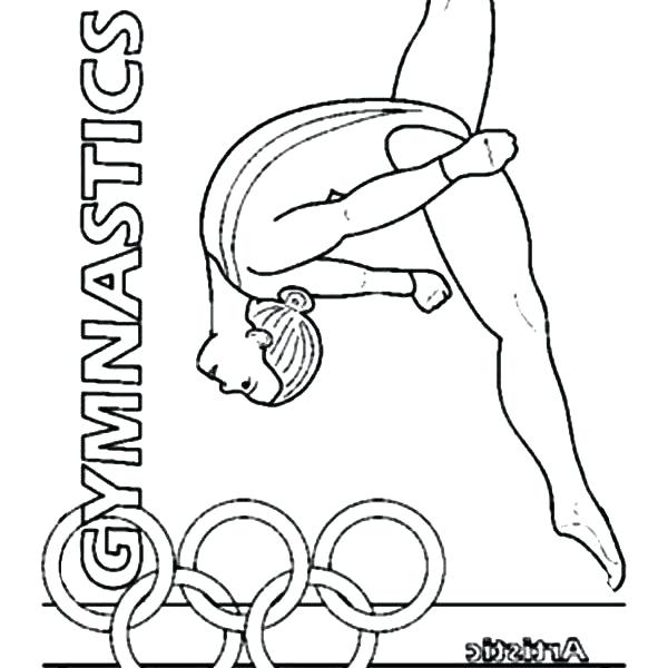600x600 Gymnastics Coloring Pages Printable Coloring Pictures