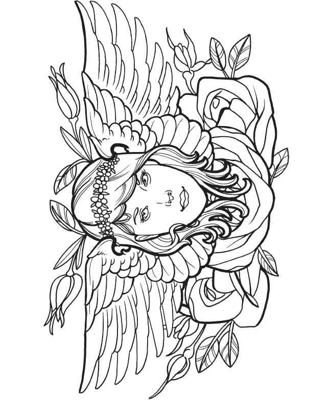 650x786 Easy Coloring Pages For Girls Tattoo Coloring Pages Tattoo