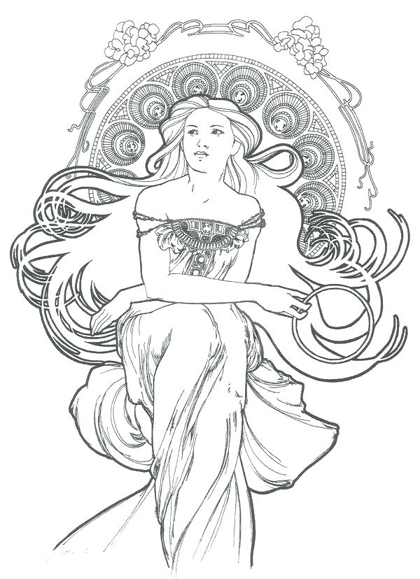 600x828 Line Art Coloring Pages Gypsy Coloring Pages Art Coloring Pages