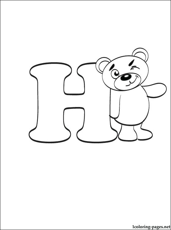 560x750 H Coloring Pages