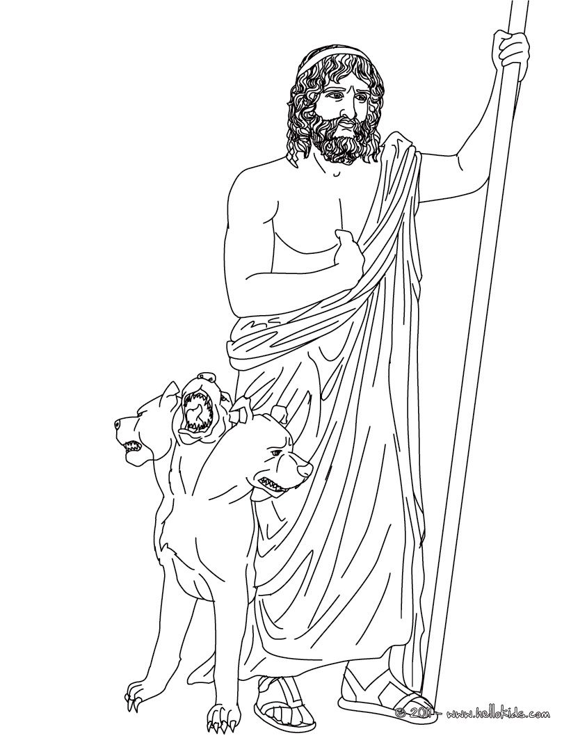 821x1061 Hades Greek Goddess Amp Gods Coloring Page Coloring Pages