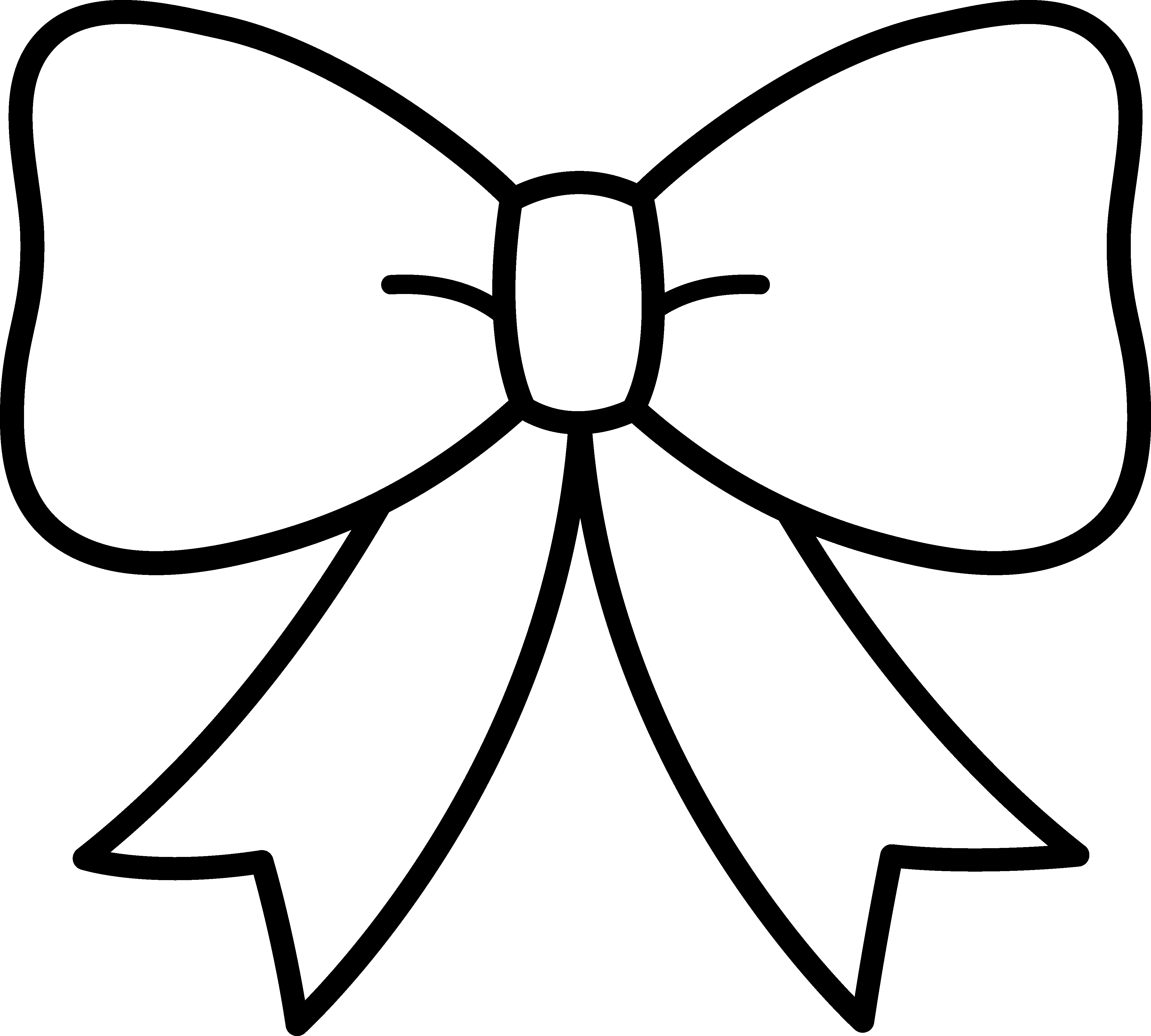 4216x3795 Black And White Bow Design