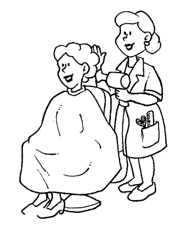 600x757 Coloring Pages Hair Baby Girl With Long Hair Coloring Page Hair