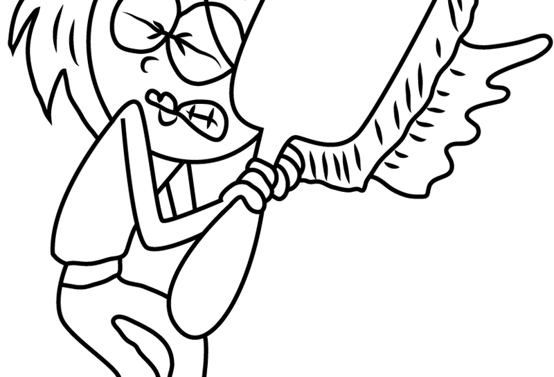800x544 Smart Hair Coloring Pages Girl With Long Combing Bows Natural
