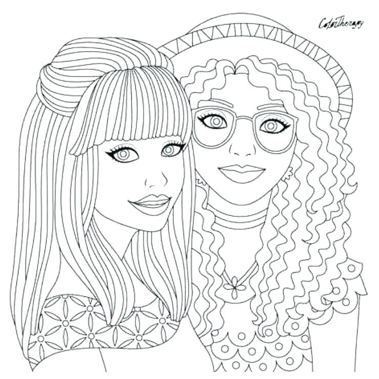 739x739 Coloring Hair Coloring Page Books Plus App Pages Free Brush. Hair