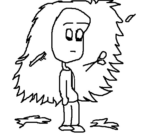 505x470 Haircut Coloring Page
