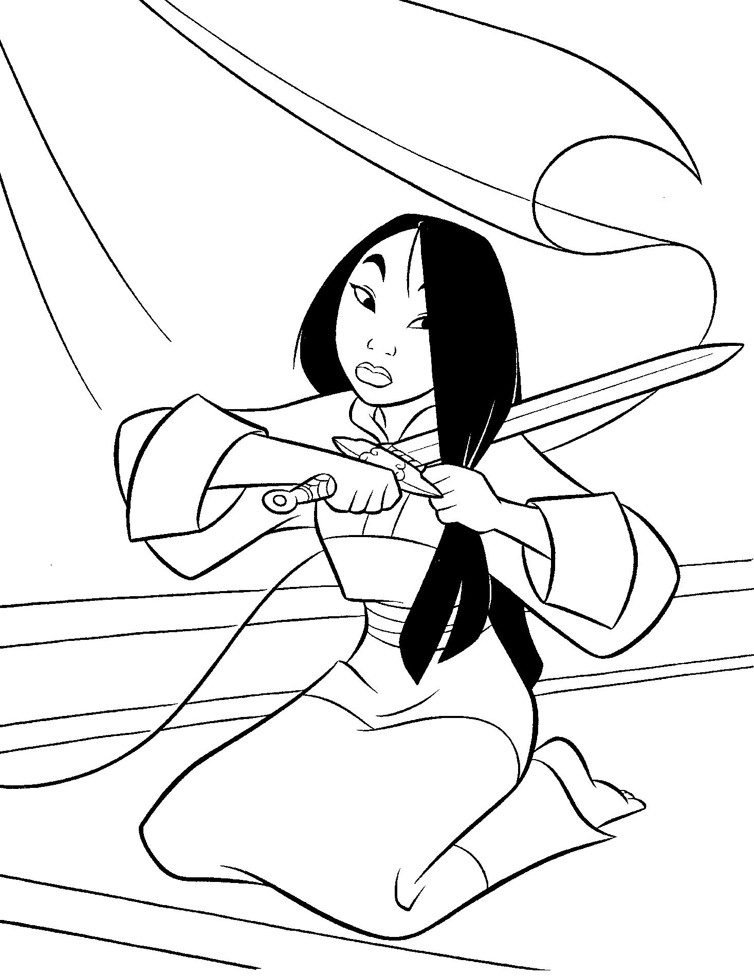 1467x1899 Mulan Haircut Coloring Pages Monster High And Craft