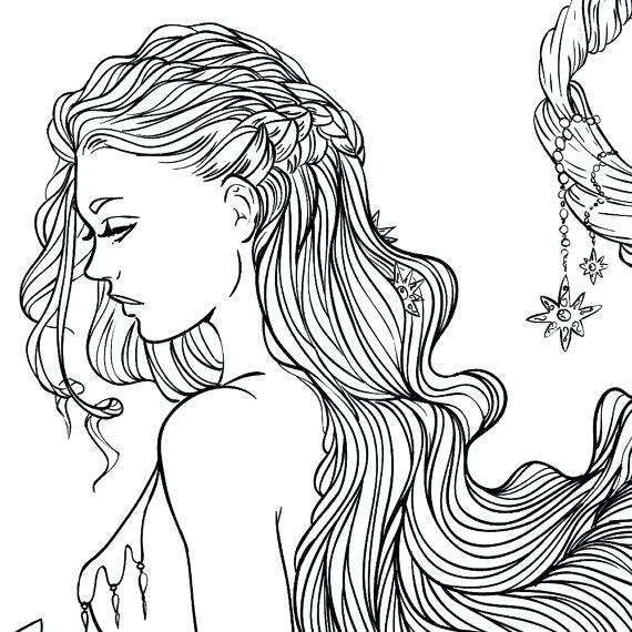 570x570 Coloring Pages Hair Leversetdujour Info Pertaining To Designs 2