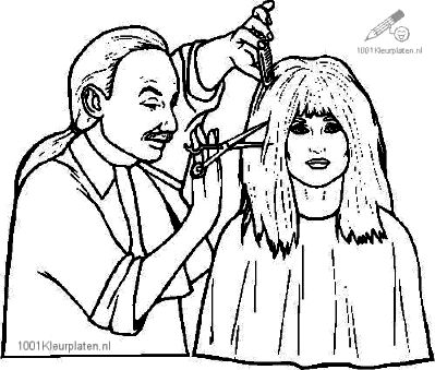 399x339 Hairdresser Coloring Pages Coloring Pages Kids