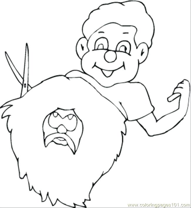 650x706 Hair Salon Coloring Pages