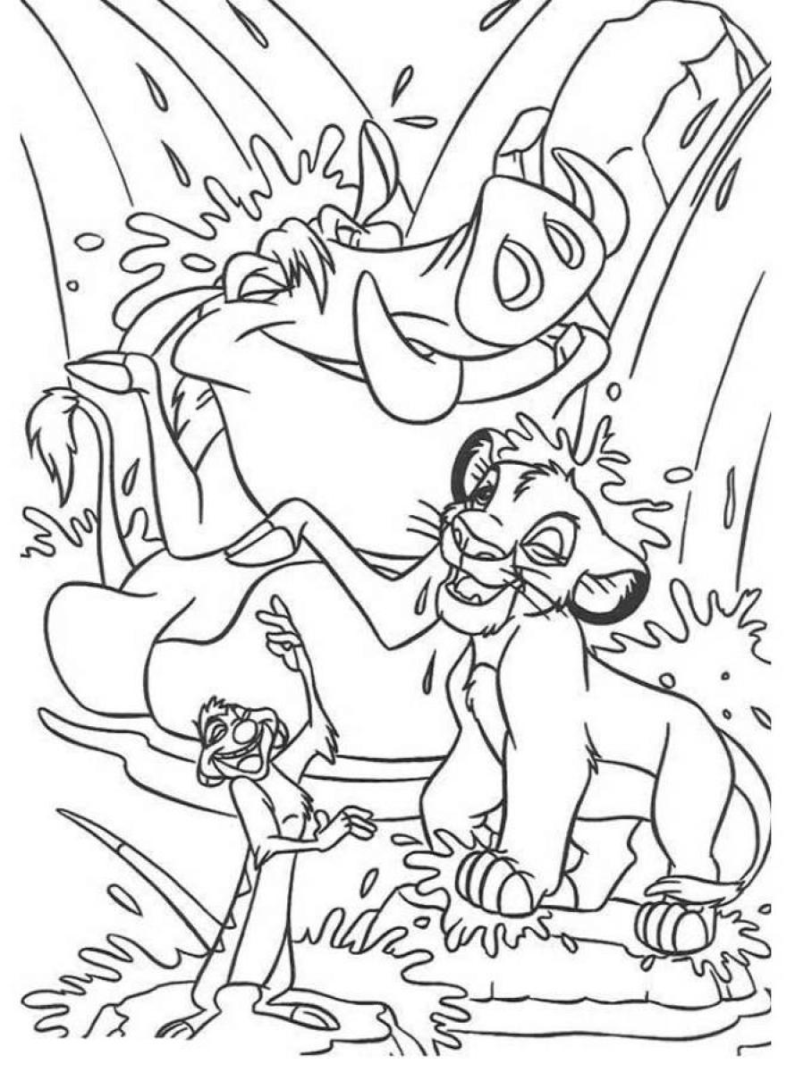 889x1200 Lion King Coloring Pages
