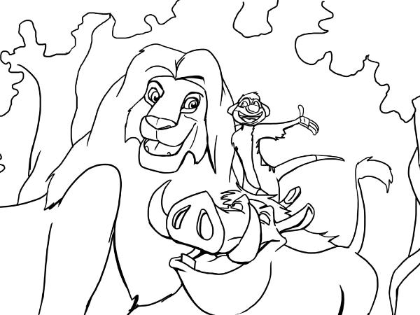 600x450 Lion King Coloring Page 3