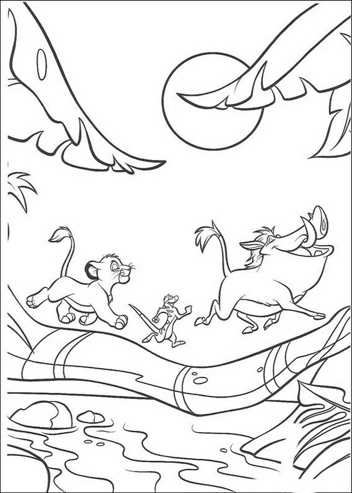 700x980 Kleurplaat Lion King Of De Leeuwenkoning
