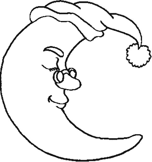 600x640 Half Moon Coloring Pages Half Moon Coloring Pages