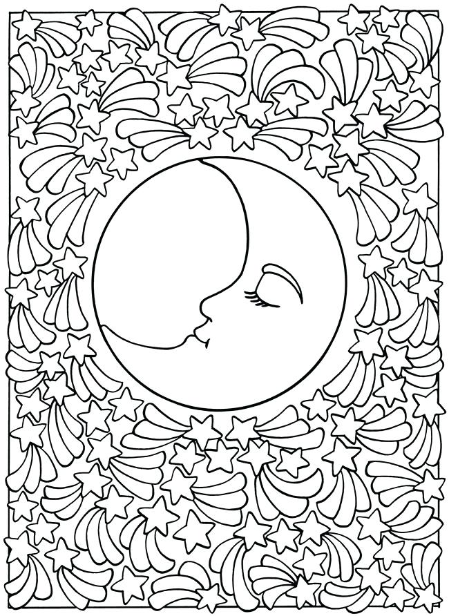 650x892 Half Moon Coloring Pages Photos Best S Moon Half Sun Coloring Free