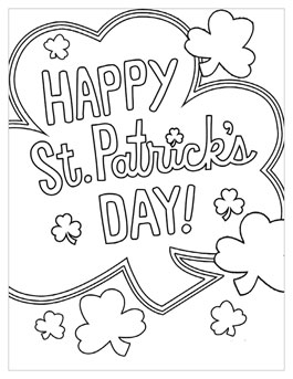 265x343 St. Patrick's Day Coloring Pages Hallmark Ideas Amp Inspiration