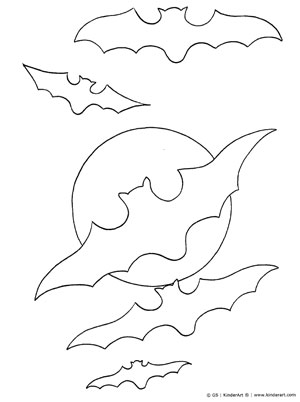 300x402 Halloween Bats And Moon