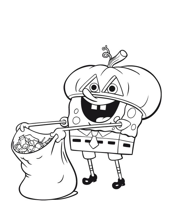 595x745 Cartoon Halloween Coloring Pages