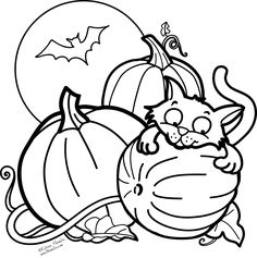 236x237 Halloween Kitty Coloring Pages Halloween Cat Coloring Page