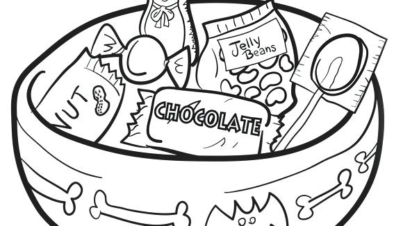 580x326 Halloween Color Page Candy Coloring Pages Halloween Coloring Pages