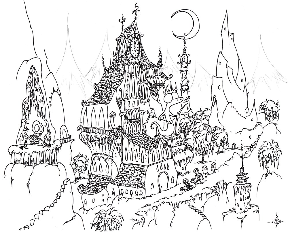 1000x806 Hard Halloween Coloring Pages For Adults
