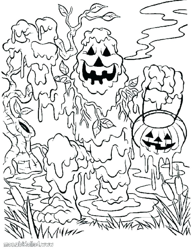 738x954 Halloween Coloring Pages For Kids Icontent