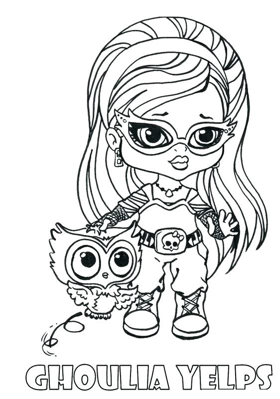562x800 Monster High Halloween Coloring Pages Magnificent Monster High