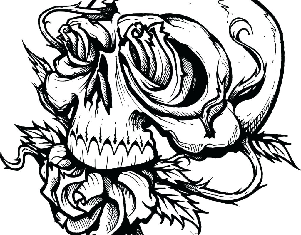 1024x800 Printable Halloween Coloring Pages For Kids Within Scary