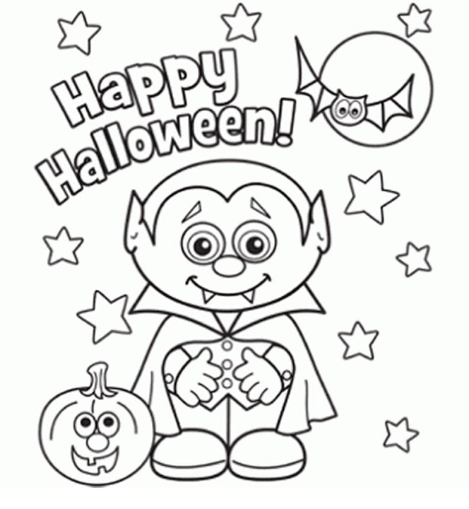 664x720 24 Free Printable Halloween Coloring Pages For Kids