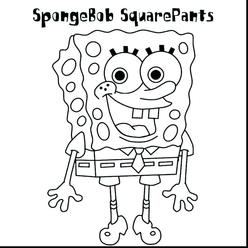 863x863 Spongebob Squarepants Coloring Pages