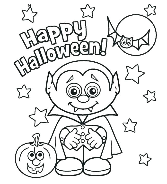 687x755 Halloween Pages To Color Halloween Coloring Pages Online Scary