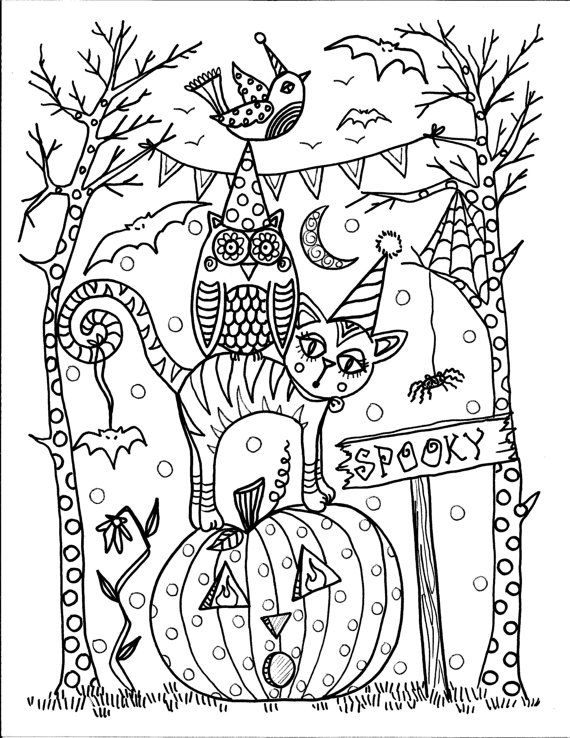 570x738 Halloween Coloring Pages Pdf Best 25 Halloween Coloring Ideas