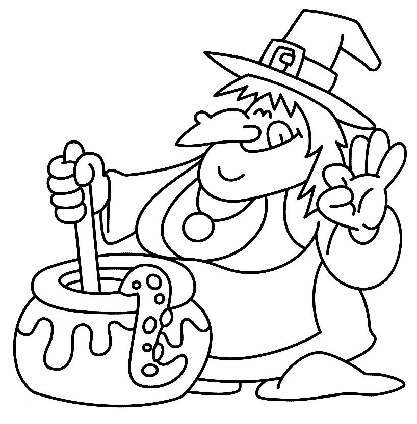818x833 Halloween Colouring Pages For Kids Free Printables