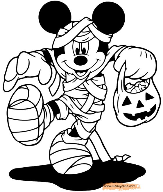 561x661 Disney Halloween Printable Coloring Pages Disney Halloween