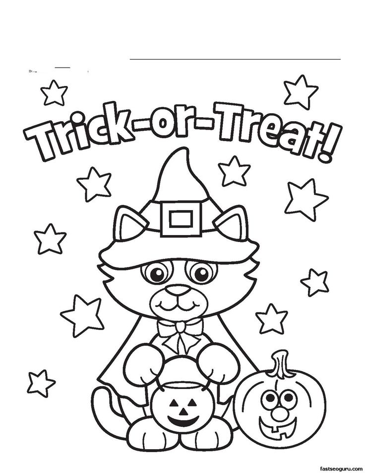 Halloween Coloring Pages Puzzles