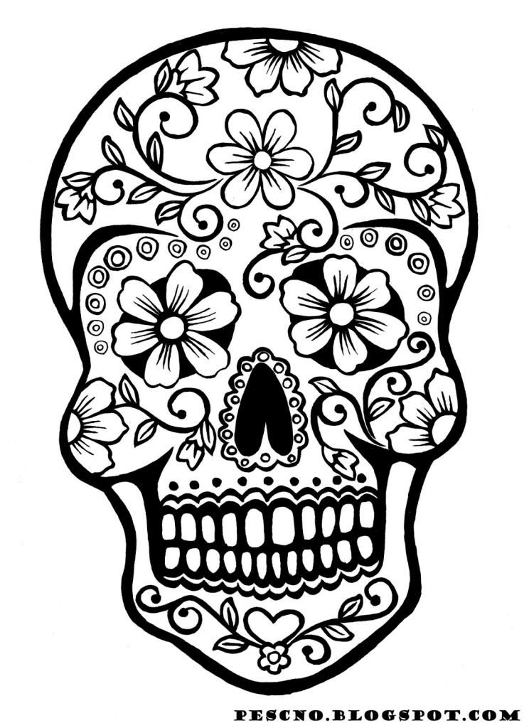 Halloween Coloring Pages Skulls